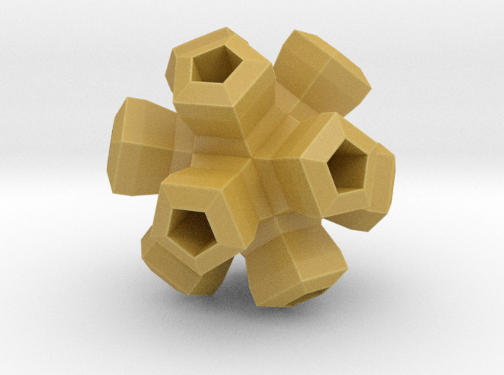 Cauliflower Polyhedron Pendant 3d printed