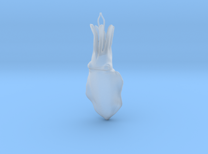 Cuttlefish pendant 3d printed