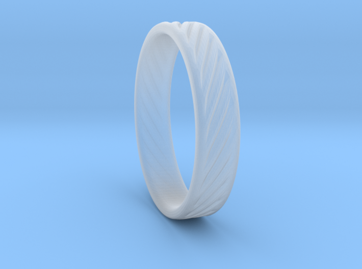 Hollow lines Ring 3d printed
