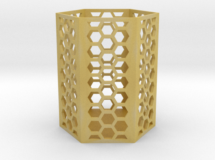 Large Honeycomb Pen Holder (Ver.2) 3d printed