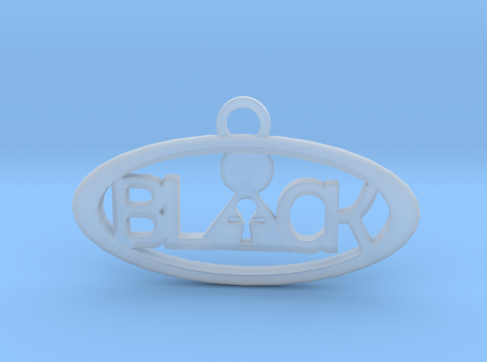 B.L.A.C.K. pendant 3d printed