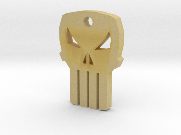 Punisher Keychain 3d printed