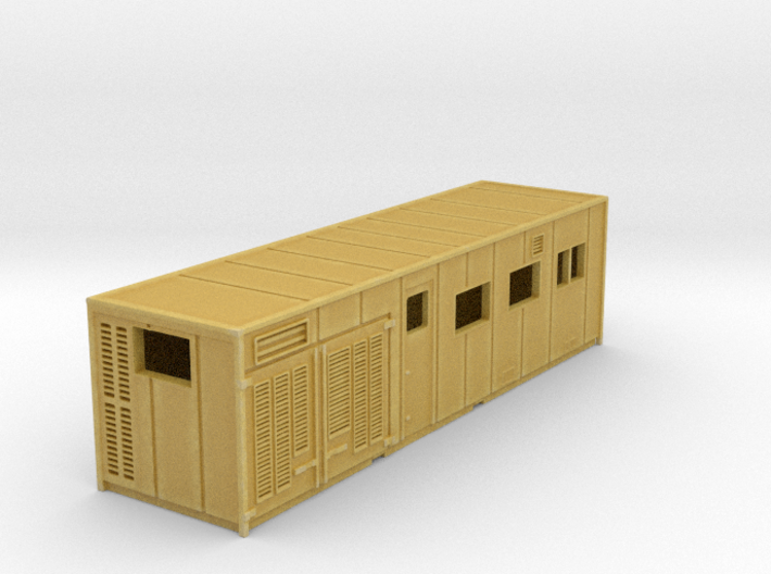 N Gauge - 1:160 Scale Japan Freight Research Cabin 3d printed 