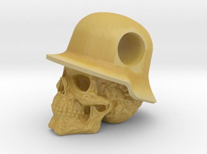 Hole in the Head Army Skull Pendant 3d printed