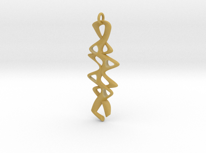 Twisty Pendant 3d printed