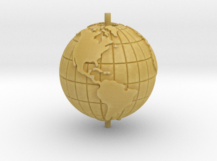 World 1.25&quot; (Globe) 3d printed