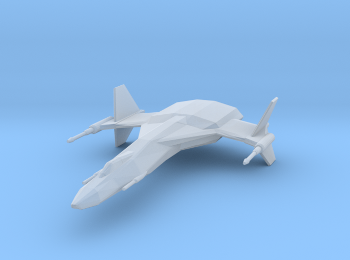 StarHawk Space Fighter Miniature 3d printed