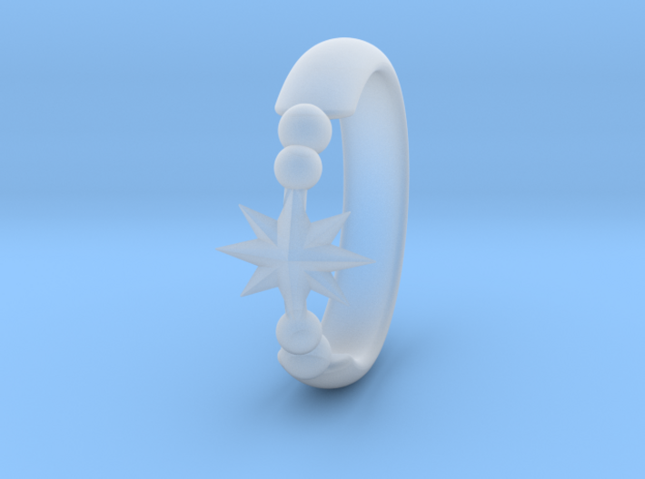 Ring of Star 15.7mm size 5 3d printed