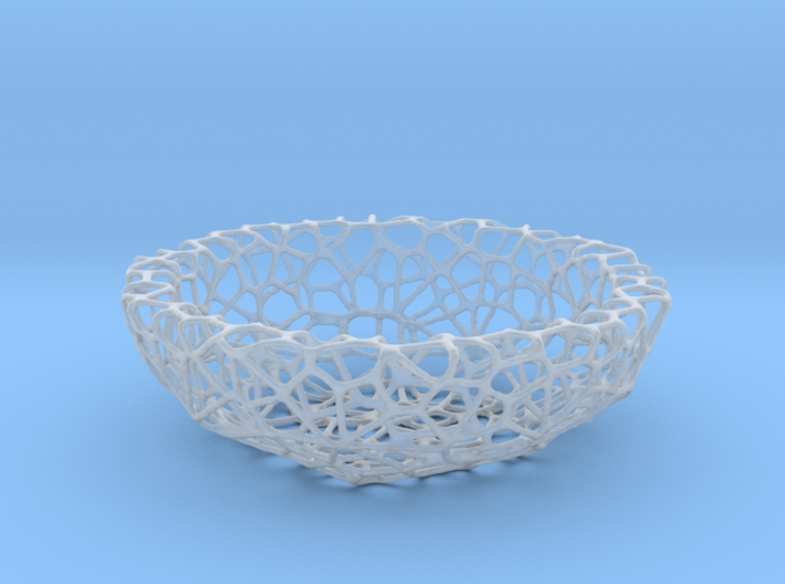 Mini shell / bowl (4 cm) - Voronoi-Style #1 3d printed