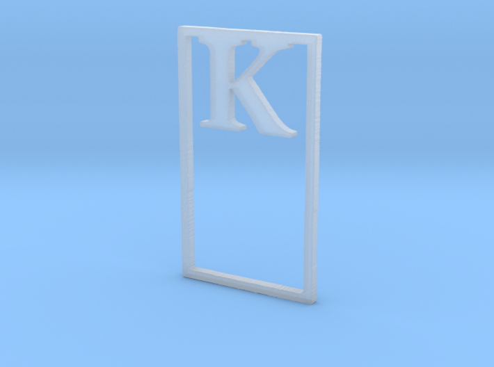 Bookmark Monogram. Initial / Letter K 3d printed