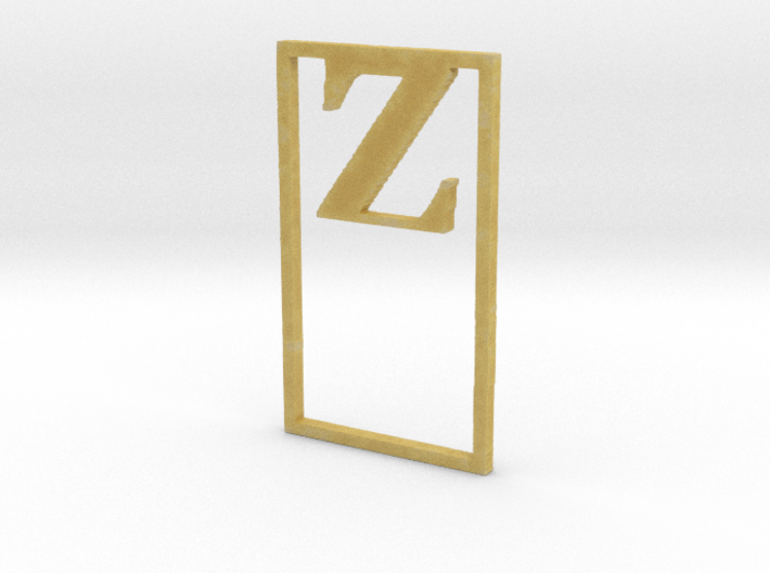 Bookmark Monogram. Initial / Letter Z 3d printed