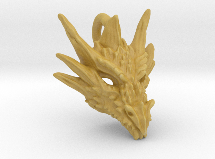 Plastic Umbral Dragon small Pendant 3d printed