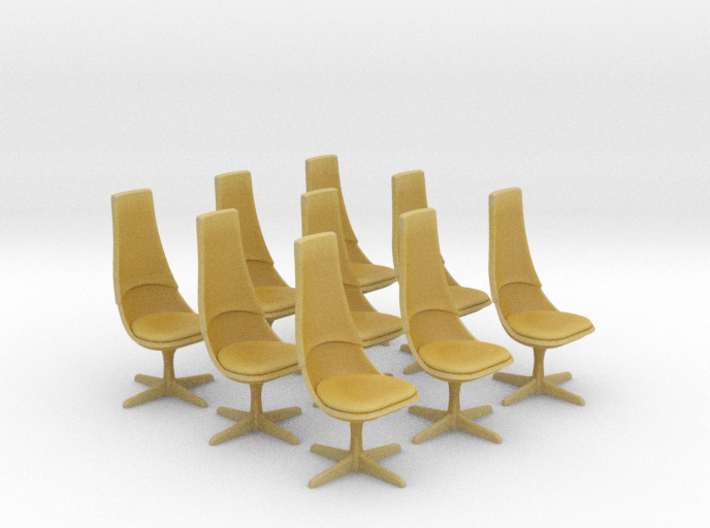 TOS Chair 1:32 - 8+1 for Bridge Model 3d printed 