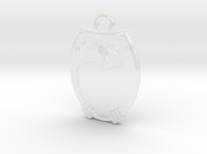 small owl pendant 3d printed
