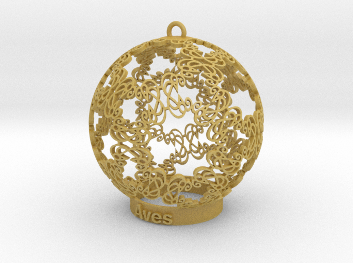 Aves Ornament for lighting 3d printed