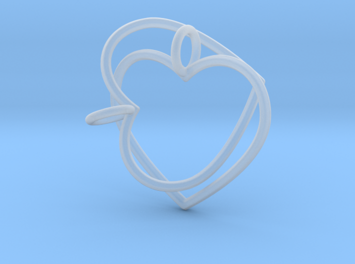 Two Hearts Interlocking 3d printed