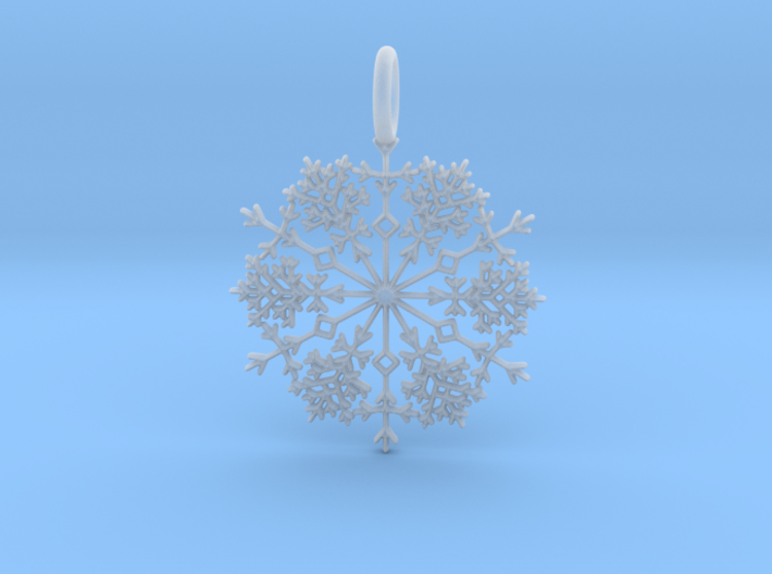 Winter Snowflake Pendant 3d printed