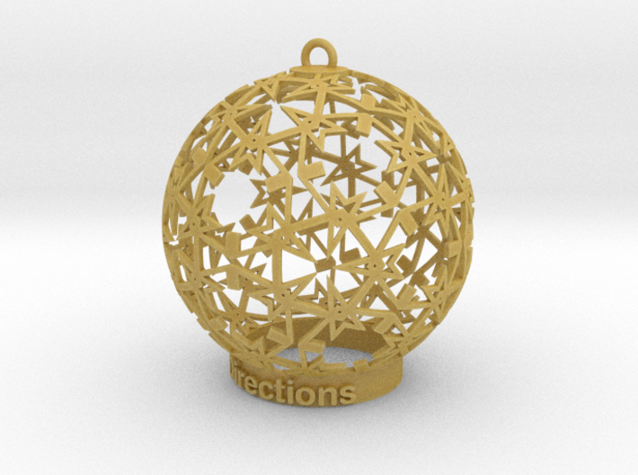 Directions Ornament for lighting 3d printed