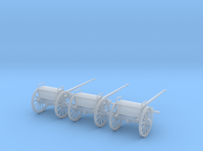 HO Cannon Limber 3 Pack 3d printed