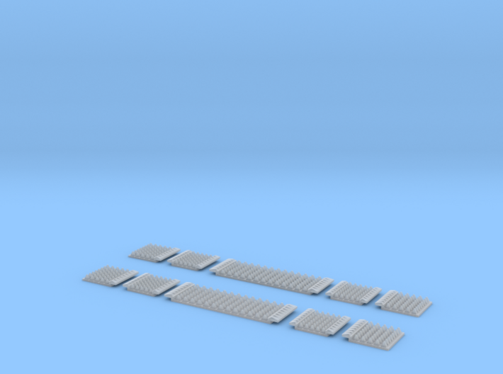 N Gauge Polymer Anti-trespass Panels Setrack 55 3d printed 
