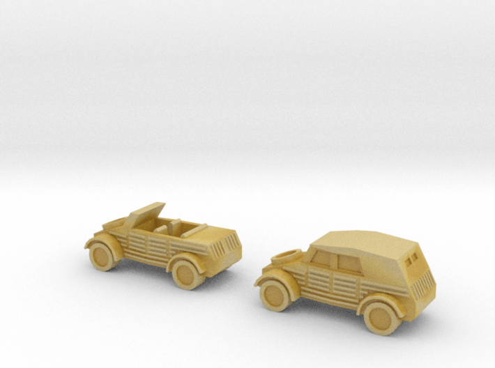 1/220 Kubelwagons, open And closed 3d printed