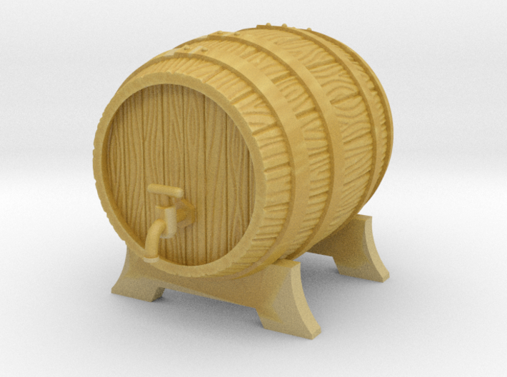 Wooden Barrel 3d printed