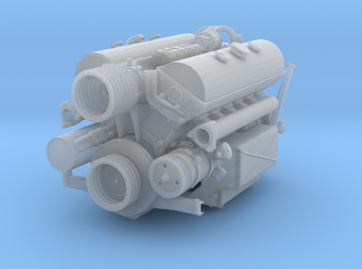 1/14 Maybach HL 120 TRM Engine 3d printed