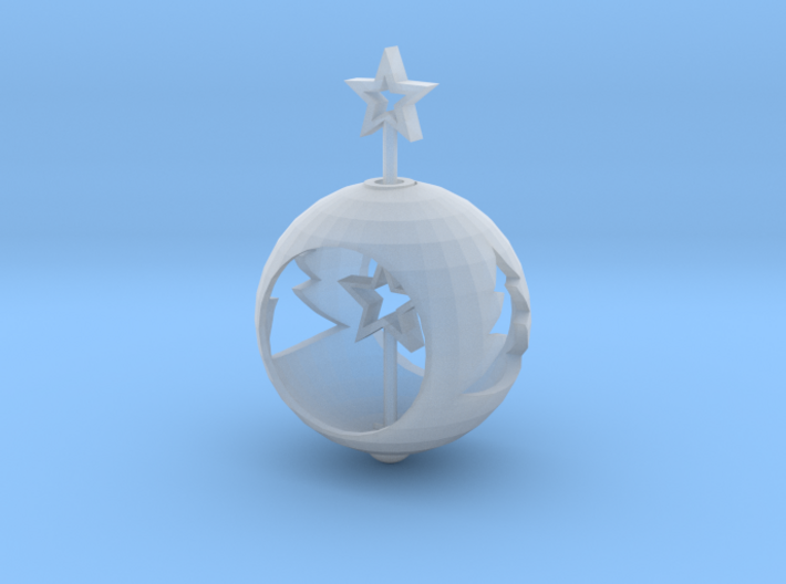 Christmas Ball With Movable Star 3d printed