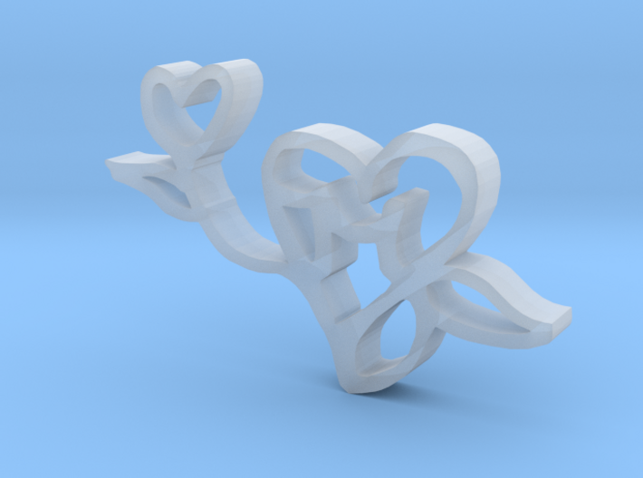 The Love Flower 3d printed