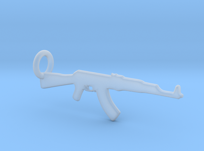 AK 47 Keychain 3d printed