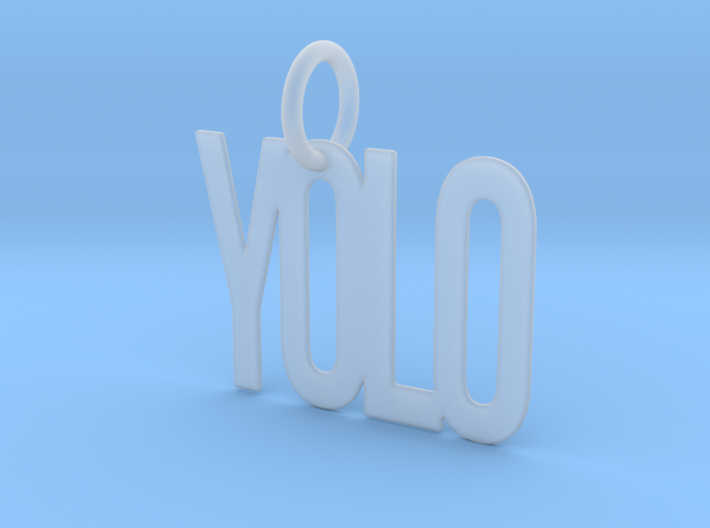 YOLO Keychain 3d printed