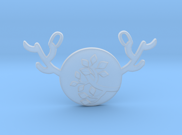 Horned Moon Summer by ~M. 3d printed