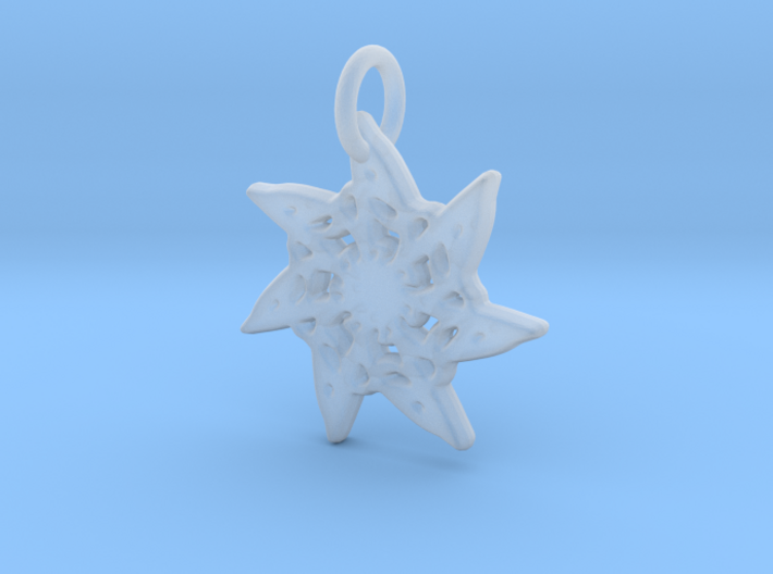 Seven-Pointed Snowflake 3d printed