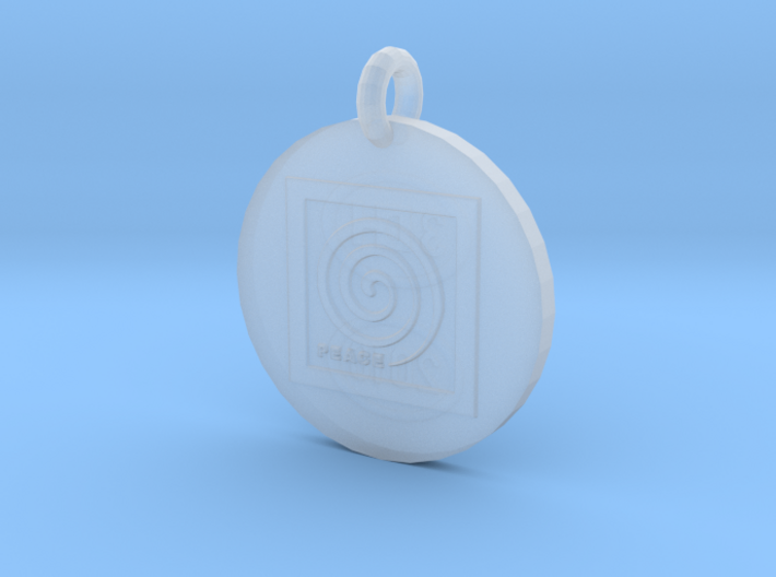 Peace Spiral B2 Pendant 3d printed