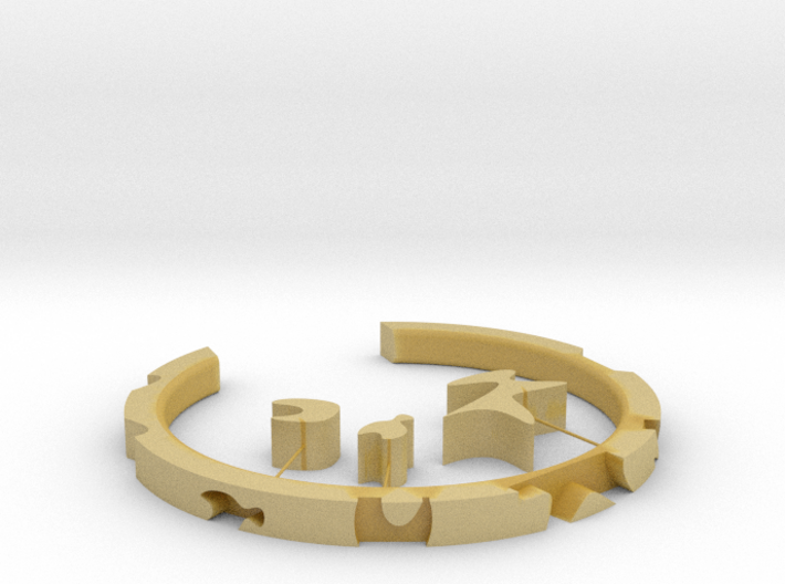 Puzzle Wristband 3d printed