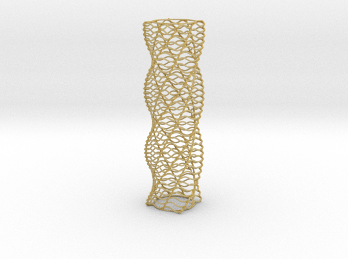Curved Wire Spiral Square Shape S 3d printed