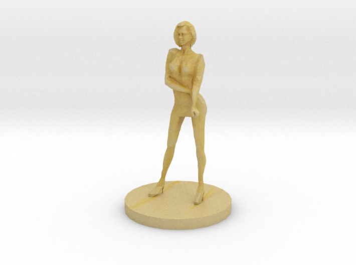 Girl Model (28mm Scale Miniature) 3d printed 