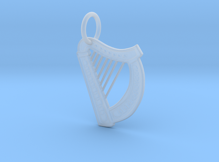Celtic Harp Keychain 3d printed