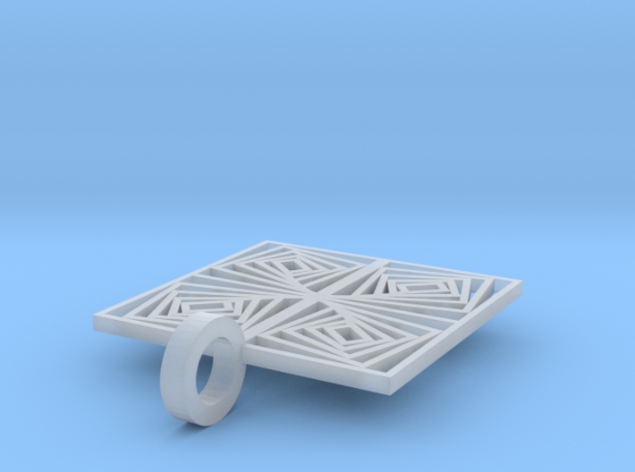 Geometric pendant 3d printed