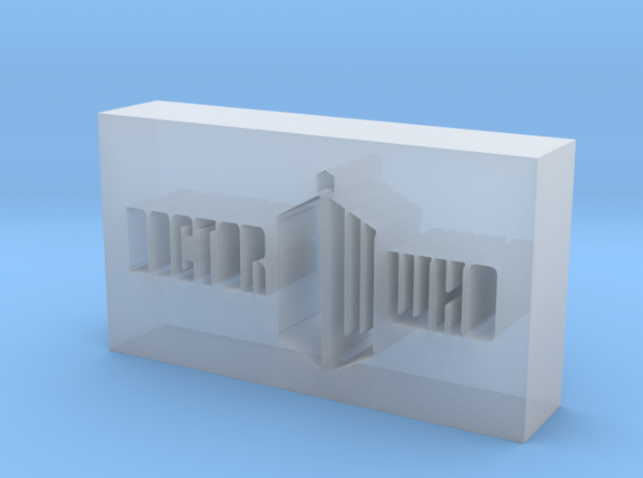 Doctor Who Logo 3d printed