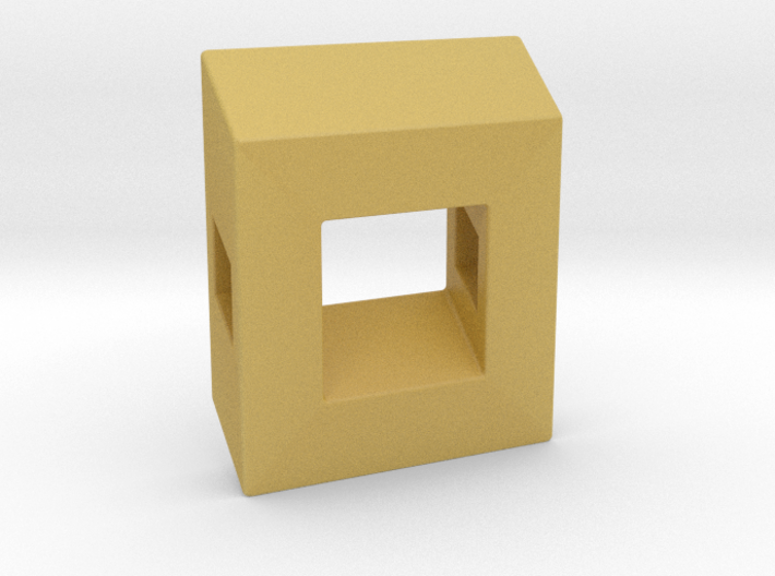 40 Degree ::: Square Pendant ::: v.01 3d printed