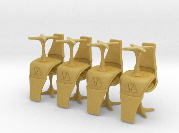 TOS Burke Chair Ver. 2 1:72 Thin -8 3d printed 