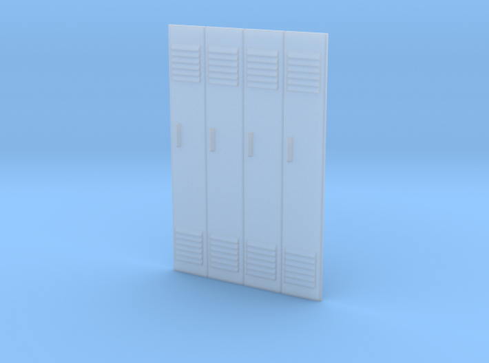 1/24 - Block of 4 Locker Fronts 3d printed