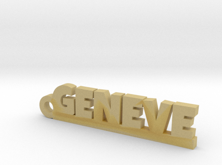 GENEVE Keychain Lucky 3d printed