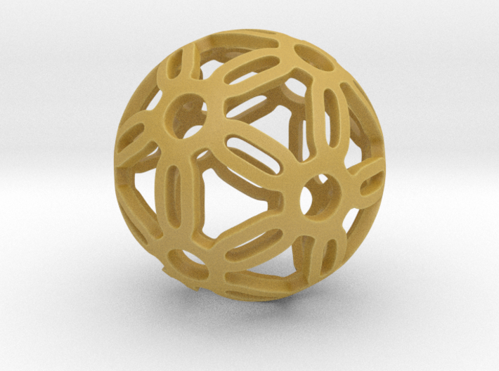 Dodecahedron sphere 3d printed