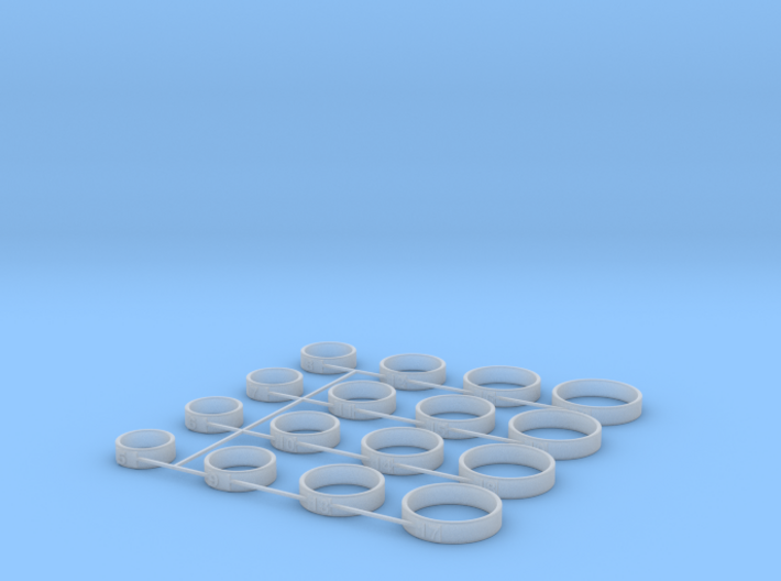 Ring Measuring Kit - US Size 5-20 (Joined) 3d printed
