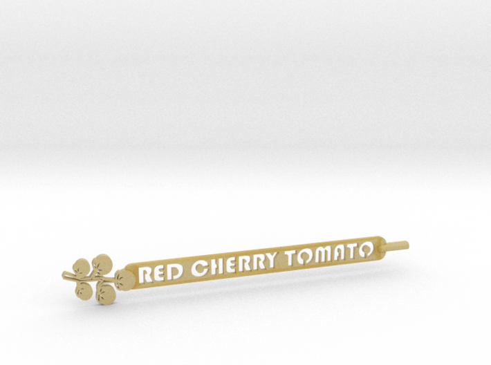 Red Cherry Tomato Plant Stake 3d printed