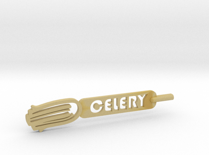 Celery Plant Stake 3d printed