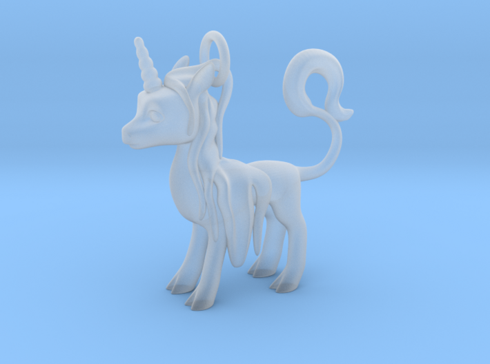 Unicorn Pendant 3d printed