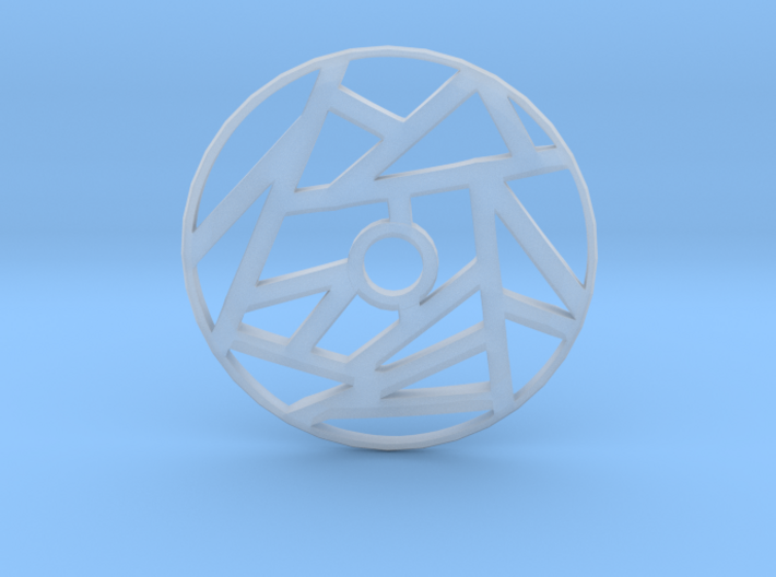 Drop Spindle Whorl--Linear 3d printed